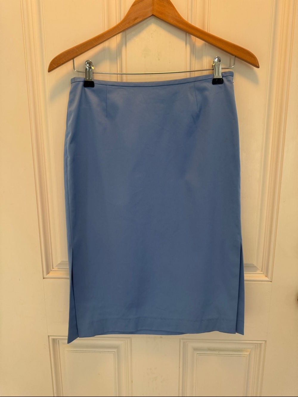 J. Crew Classic Blue Pencil Skirt Sz 2